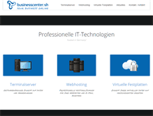 Tablet Screenshot of businesscenter.sh